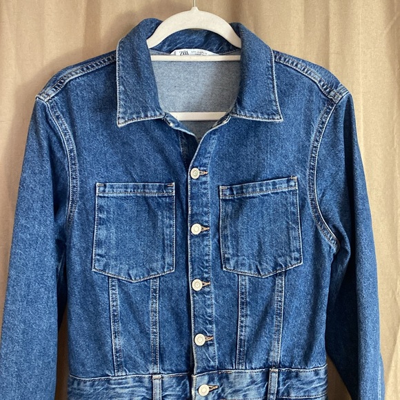 Zara Denim Mini Dress S - Picture 5 of 15